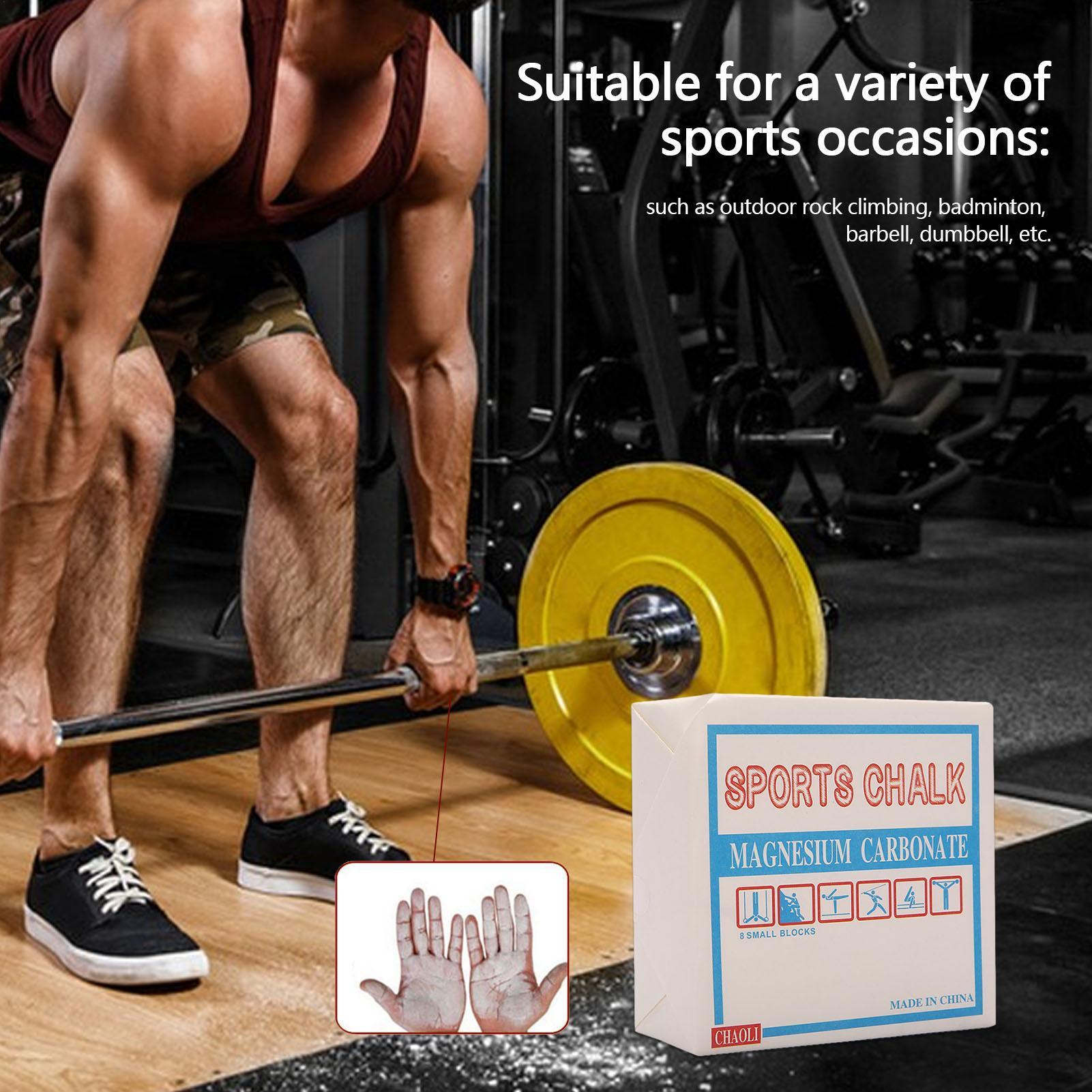 Gym Chalk Block Grip - Blok magnezji antypoślizgowej do ćwiczeń, odporny