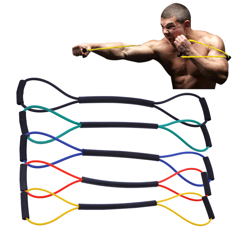 Resistance Bands Set With Handles - Nowa elastyczna taśma oporowa w kształcie