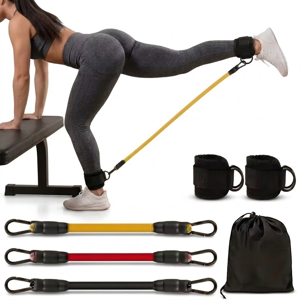 5-częściowy zestaw taśm oporow – Resistance Bands Set With Handles recenzja i cena
